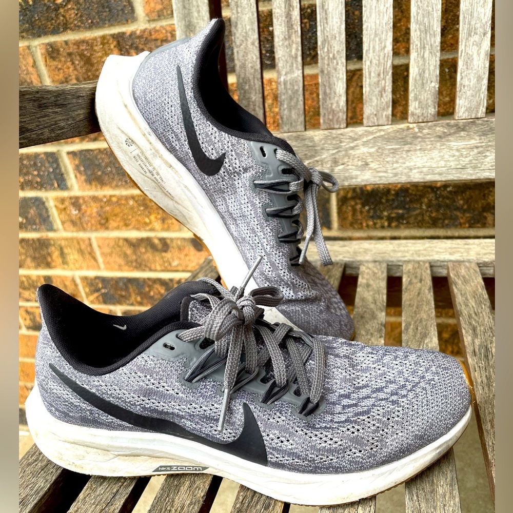 Grey Nike running shoes (Pegasus)